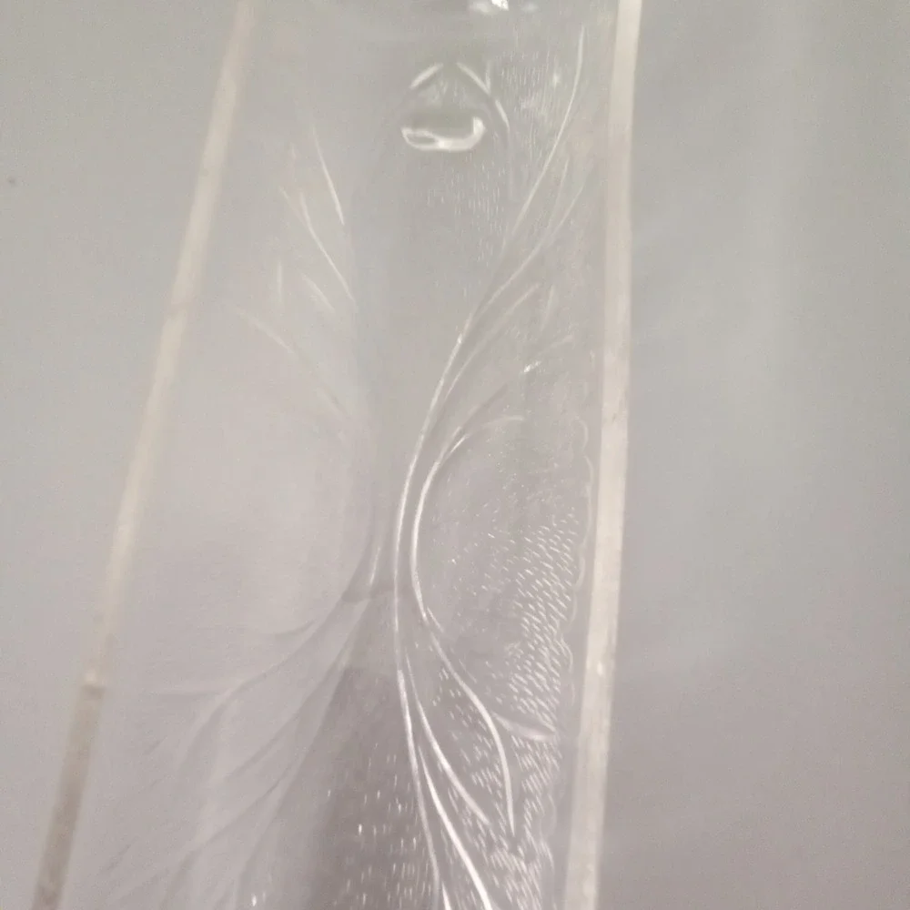 Vintage Clear Pressed Glass Footed Corn On Cob Dish Rectangular 9.75in